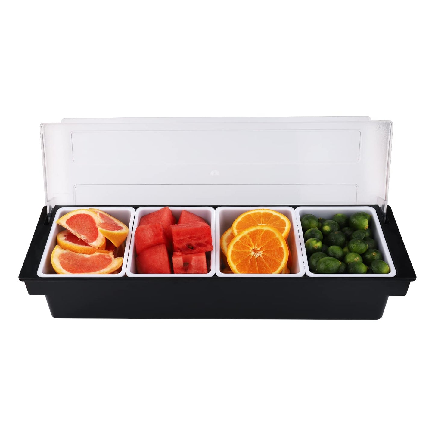 صينية تقديم مزخرفة من الأكريليك (4 عيون)