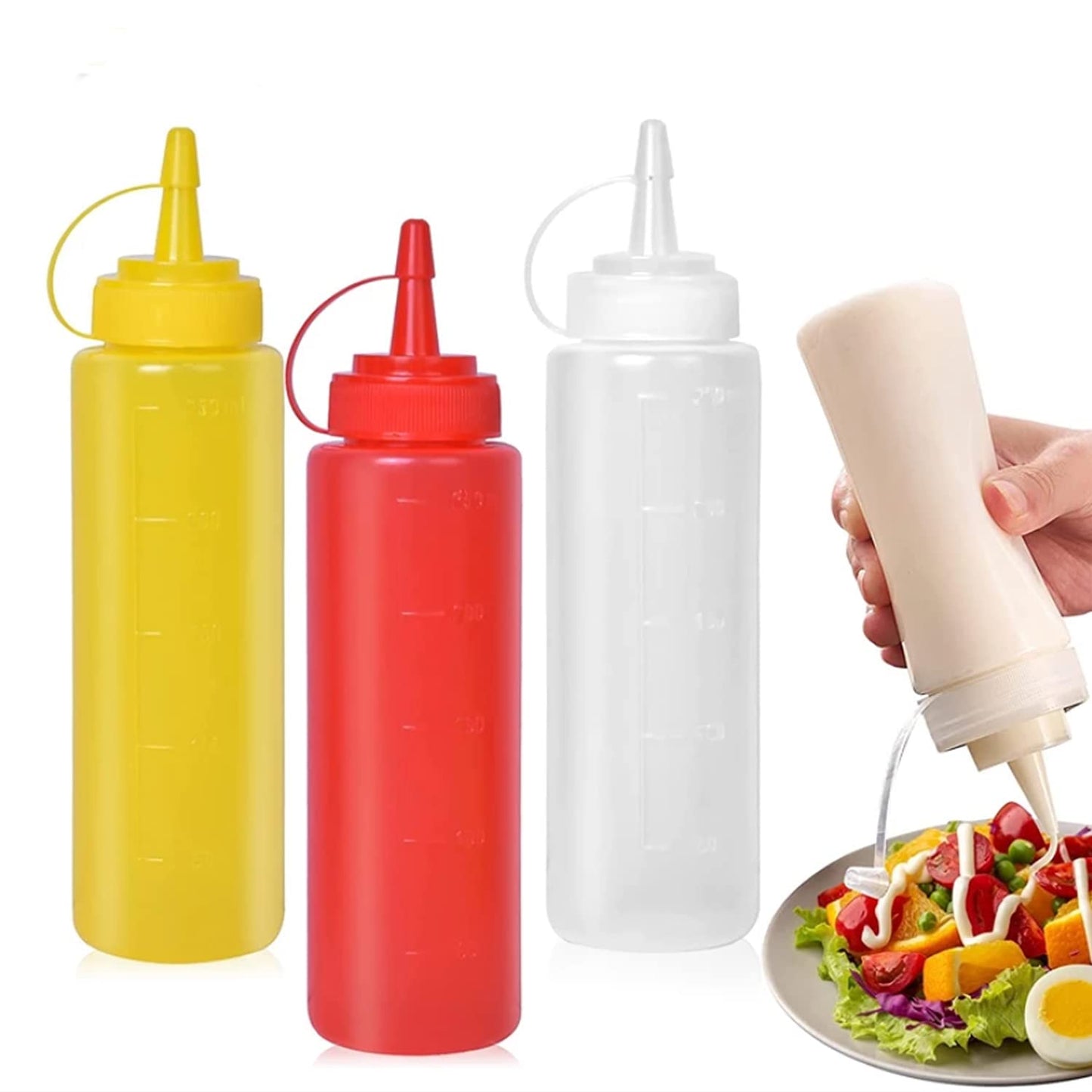 Large clear Plastic Squeeze Bottle