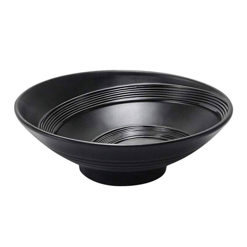 Black melamine round bowl 22cm