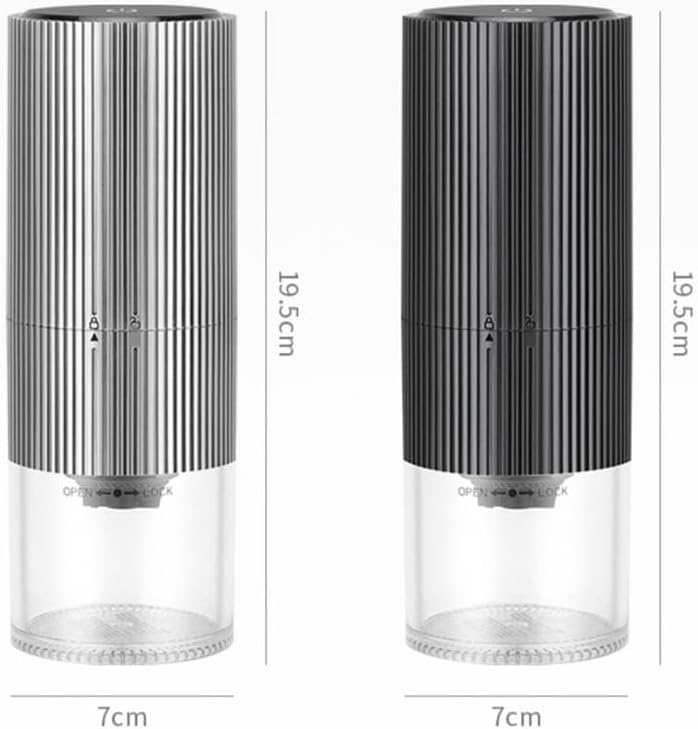 مطحنة قهوة كهربائية فضية