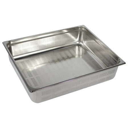 Stainless steel Perforated Gn Food Pan 2/1 H 15