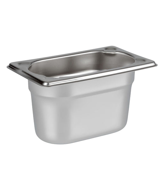 حاوية من الفولاذ المقاوم للصدأ GN 1/9 مقاس 15 سم