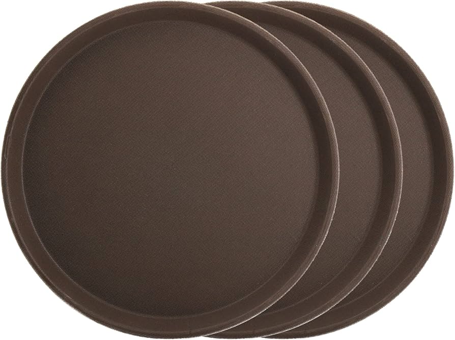 Round, Anti-slip local serving tray 35cm