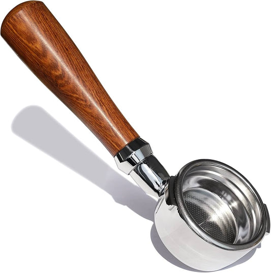 حامل فلتر قهوة Gaggia بدون قاع بمقبض خشبي 51 مم