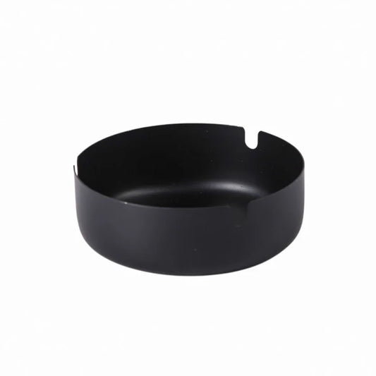 Black Stainless Steel Ashtray 12cm