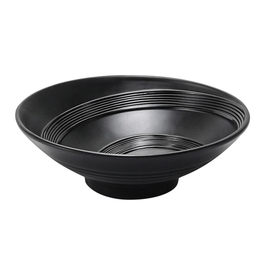 Black melamine round bowl 27cm