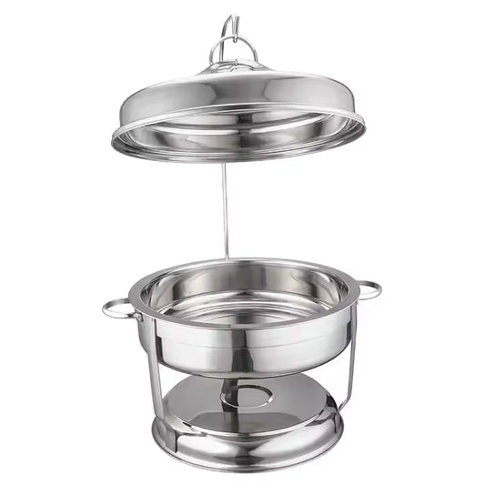 طبق تسخين الطعام العربي الفضي