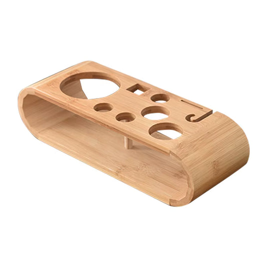 منظم أدوات الباريستا خشبي - حامل أدوات القهوة