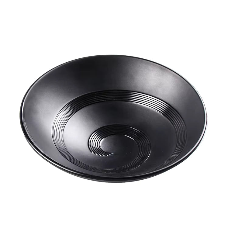 Black melamine round bowl 22cm