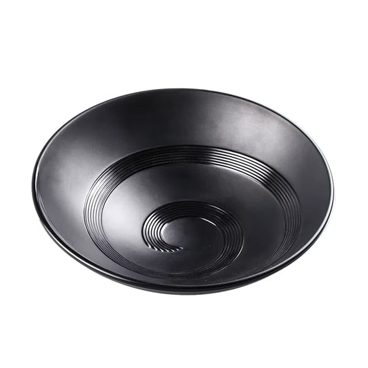 Black melamine round bowl 24cm