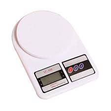 ميزان مطبخ رقمي أبيض 10 كجم