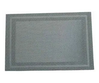 مفرش طاولة رمادي مستطيل الشكل من مادة PVC