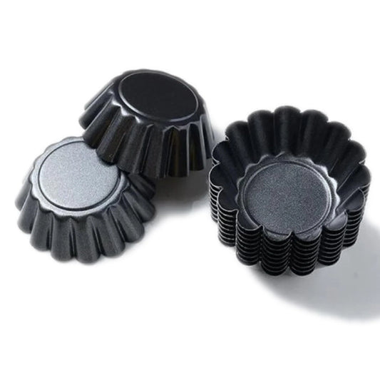 Tefal Round Rose Shaped Tart Pan , 6 pieces